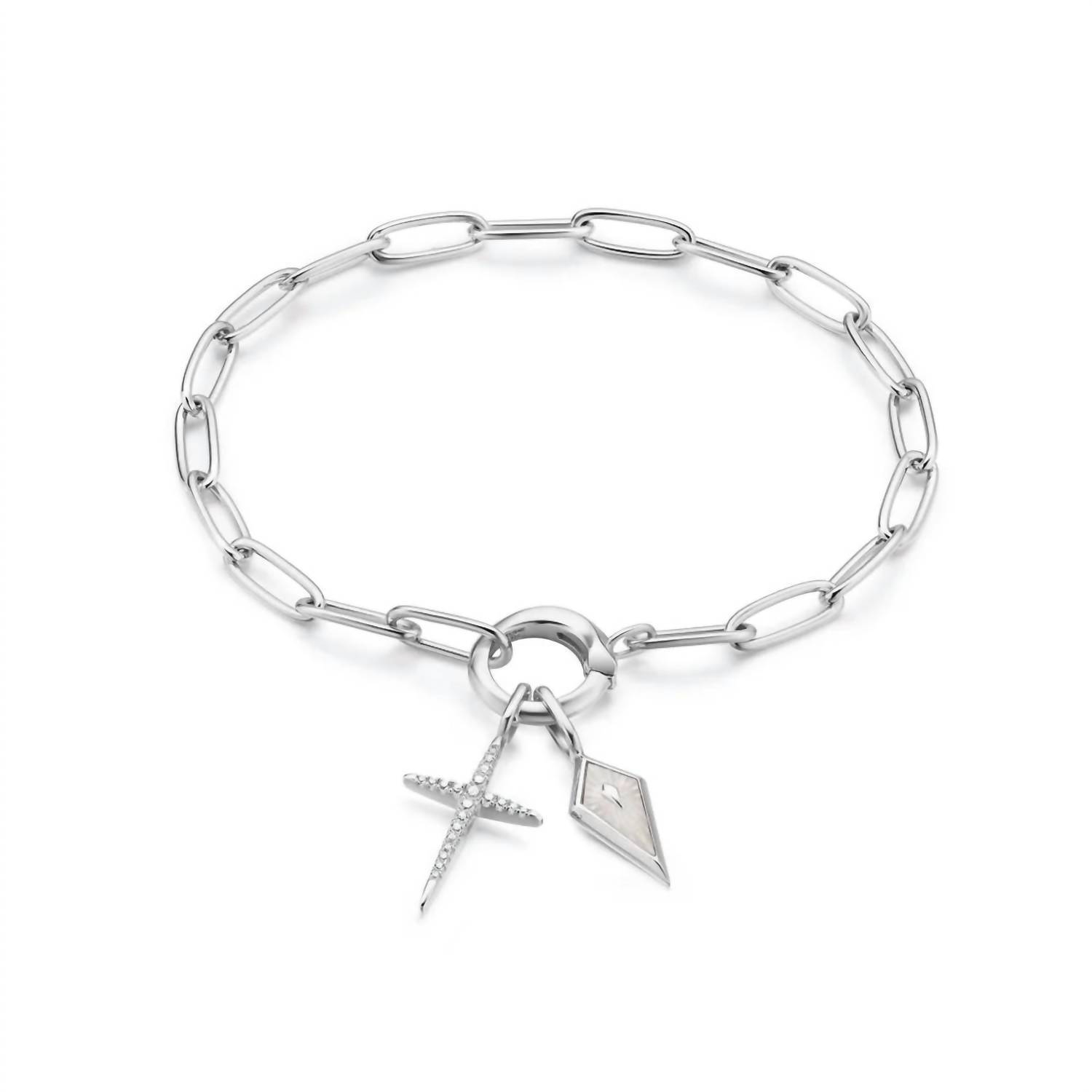 New Ania Haie Women's Pop Charms Reflections Charm Bracelet In Silver